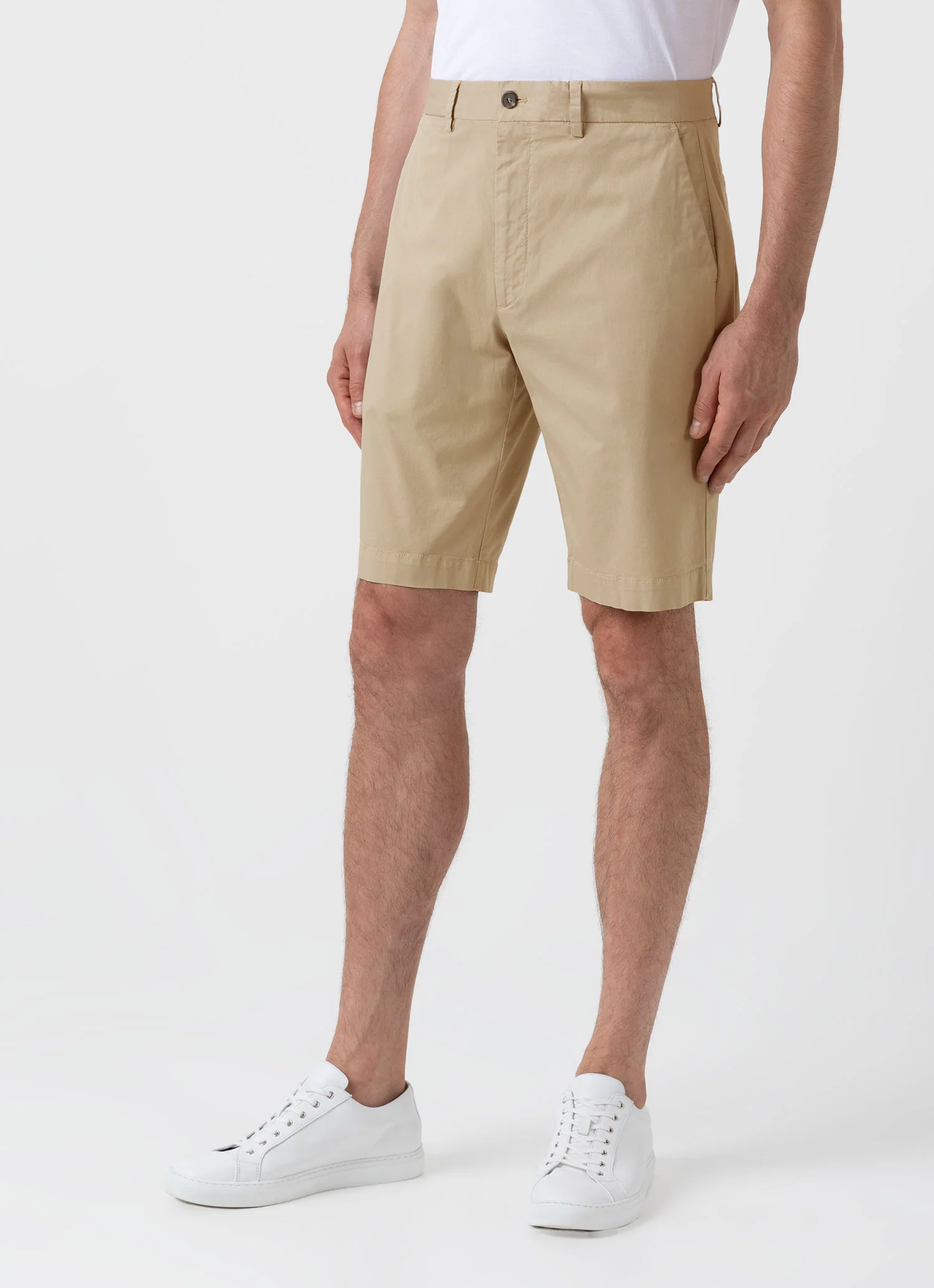 Men's Stretch Cotton Twill Chino Shorts - Image 2