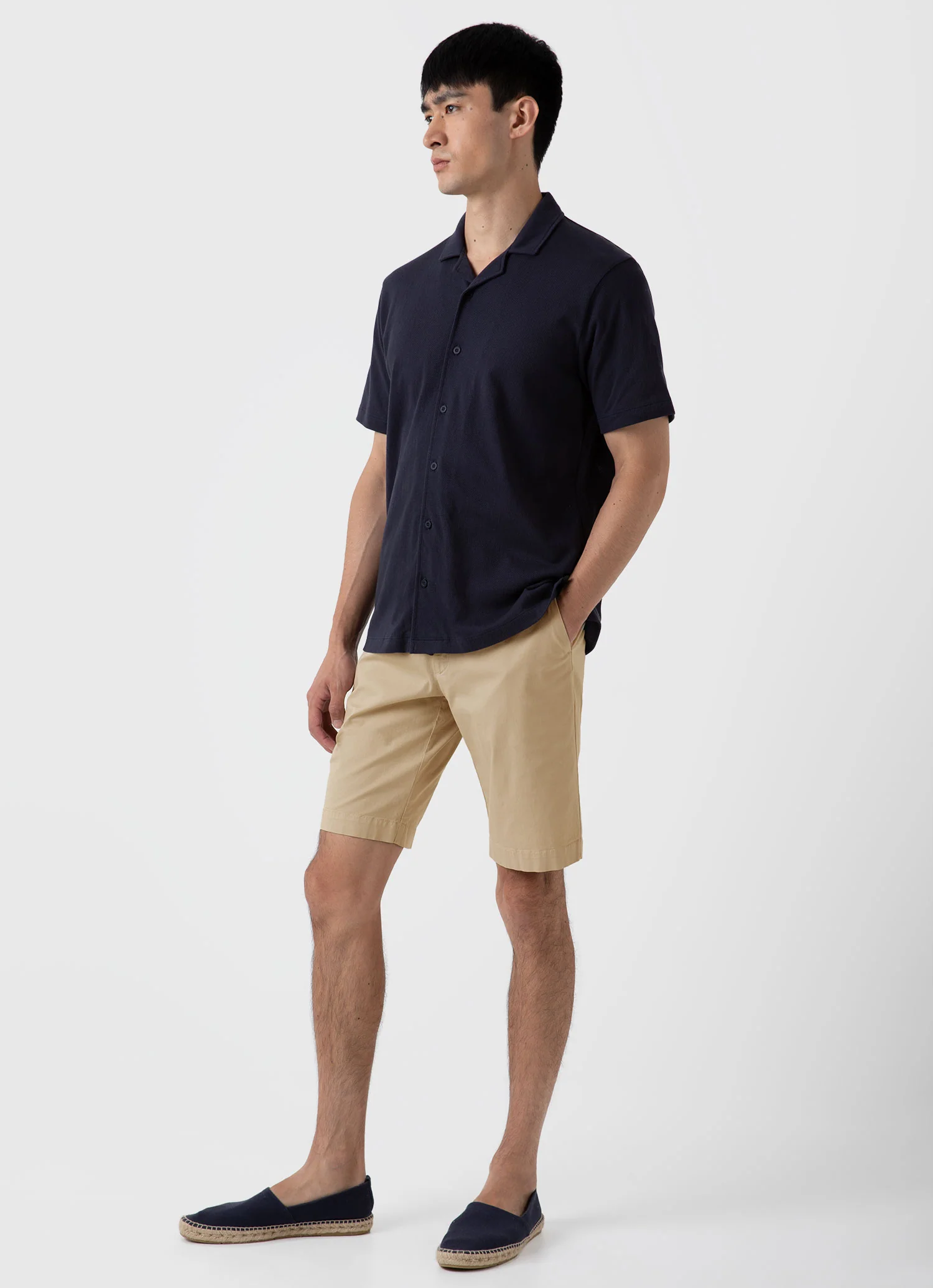 Men's Stretch Cotton Twill Chino Shorts - Image 3