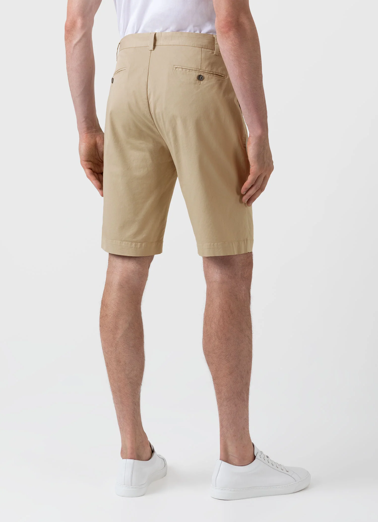 Men's Stretch Cotton Twill Chino Shorts - Image 4