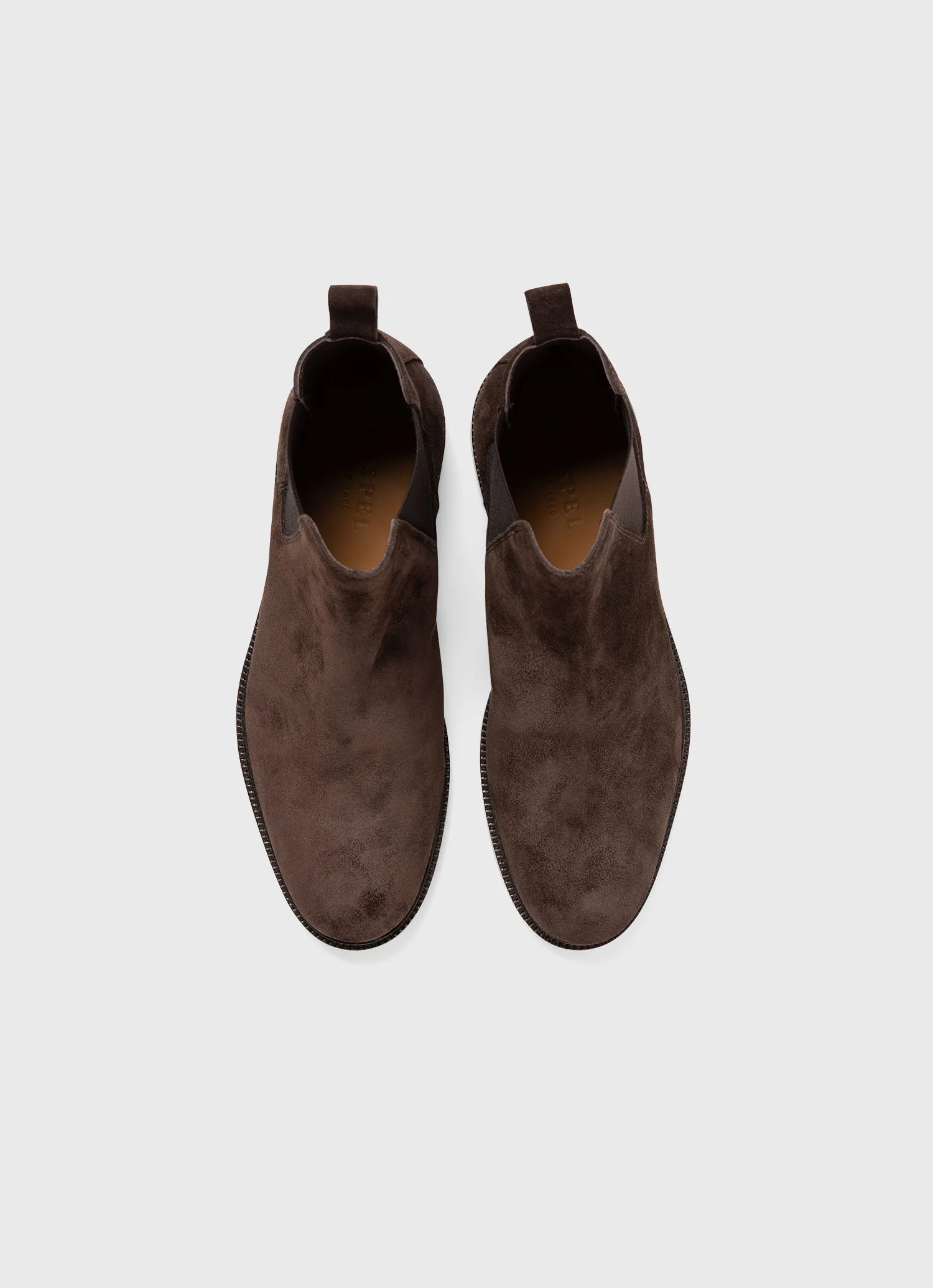 Men's Suede Chelsea Boot in Coffee - Image 4