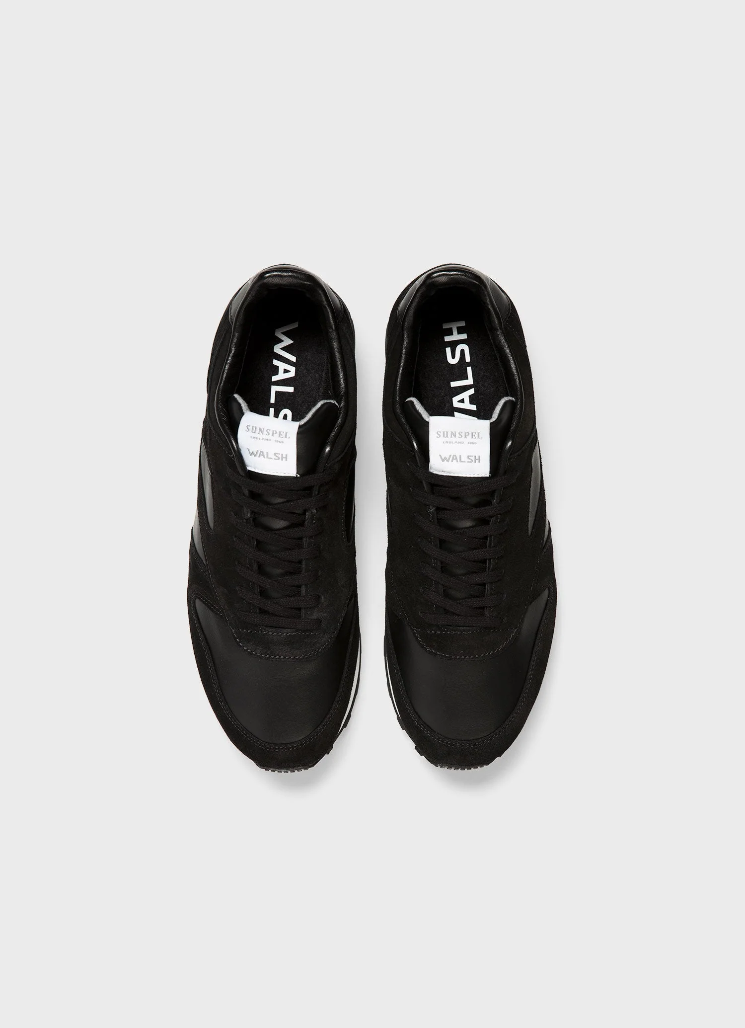 Sunspel and Walsh Trainer in Black - Image 4