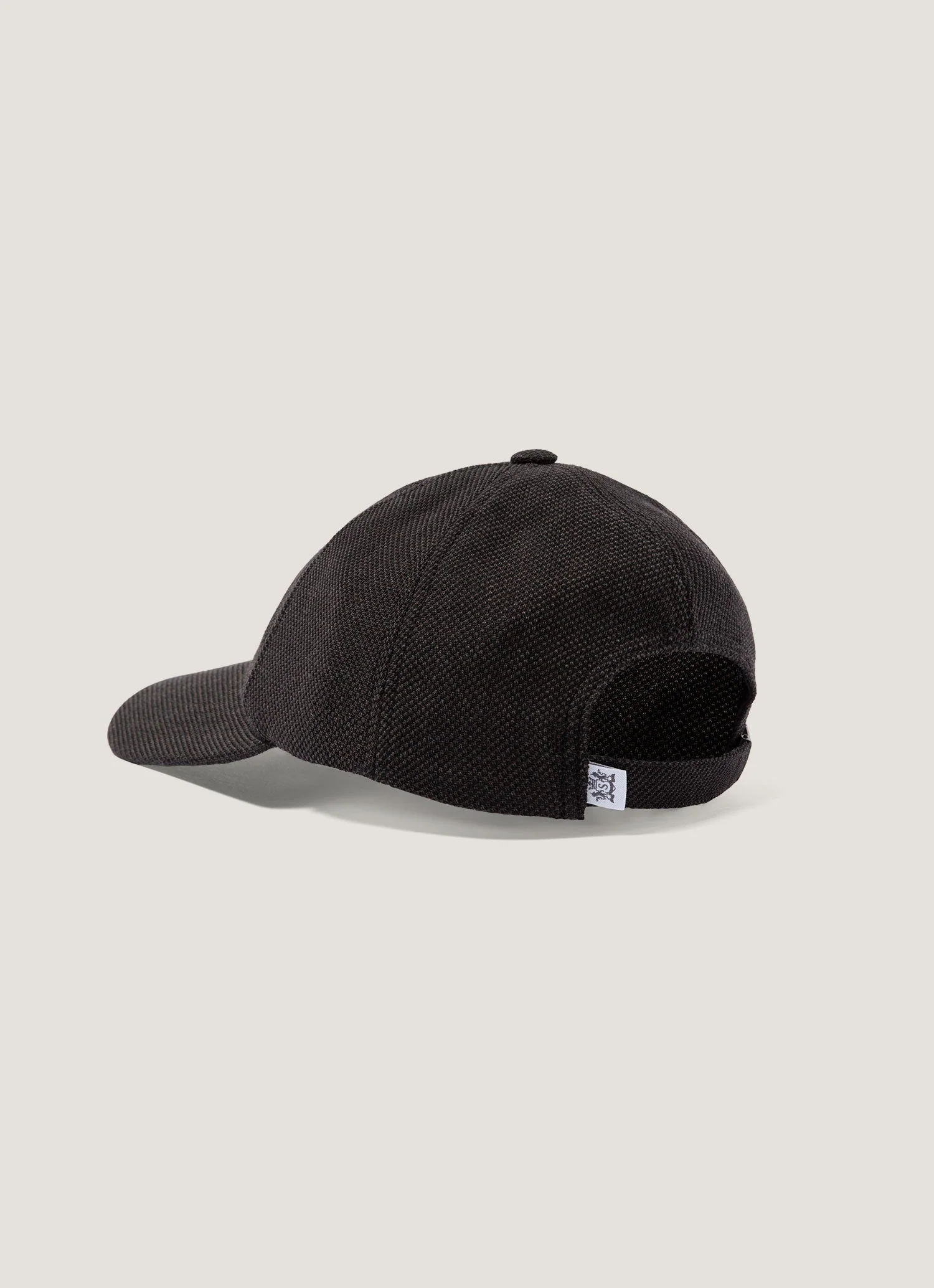 Men's Textured Wool Cap in Truffle - Image 3