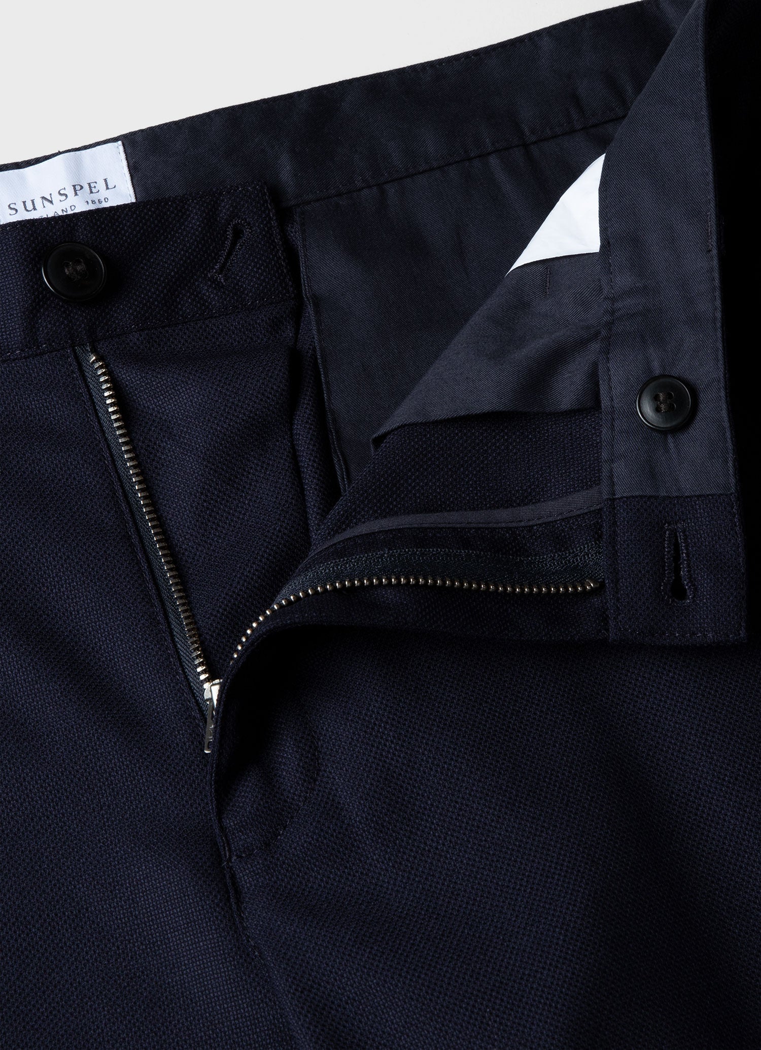 Men's Travel Wool Trouser in Navy - Image 4