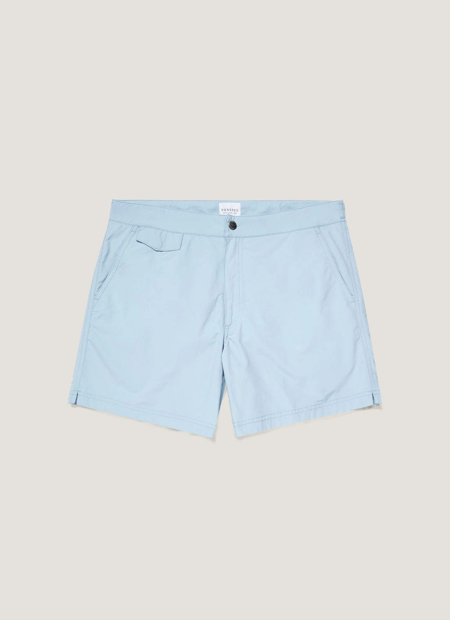 Men's Tailored Swim Short in Light Blue