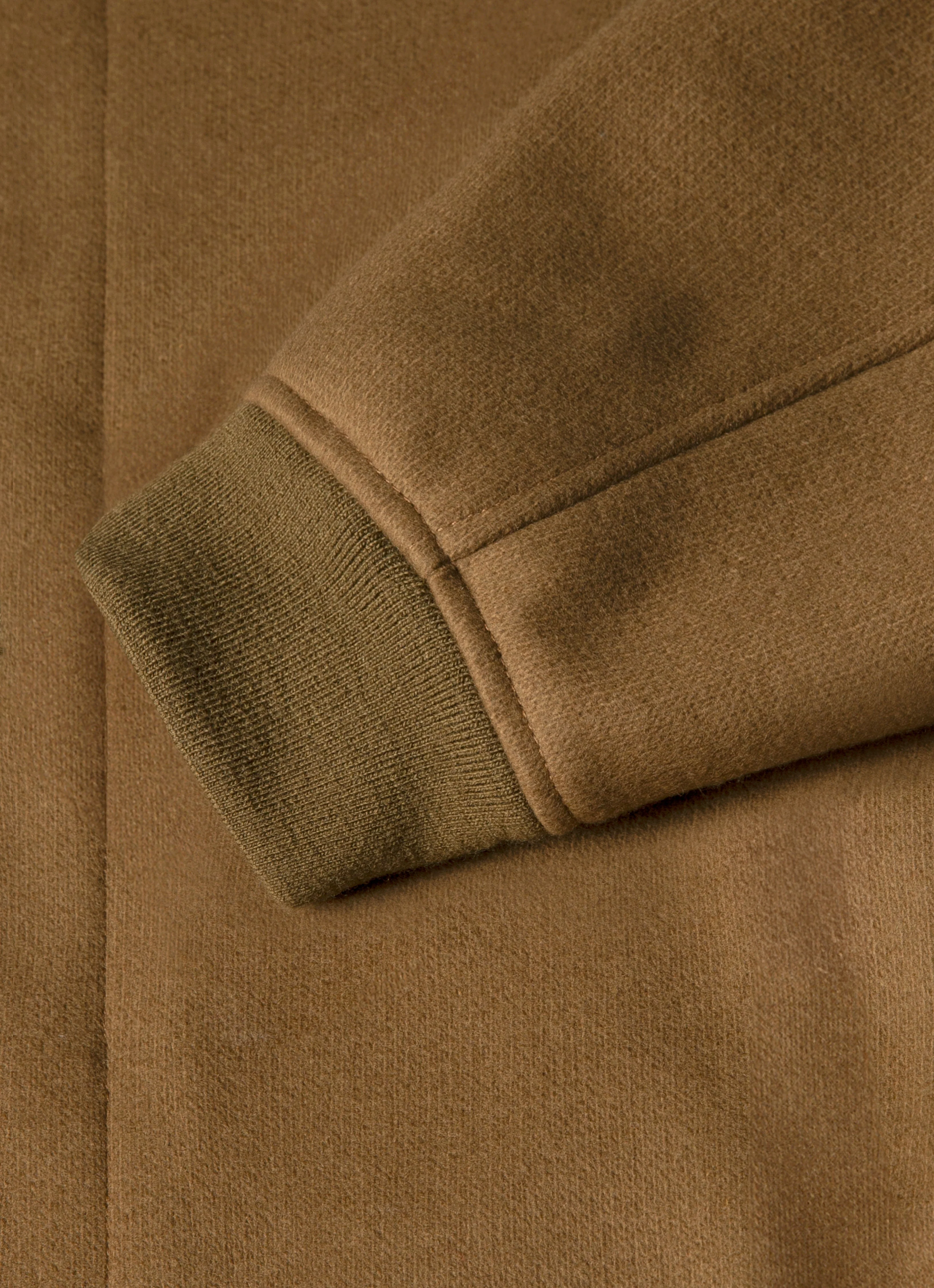 Men's Wool Bomber Jacket in Mole - Image 7