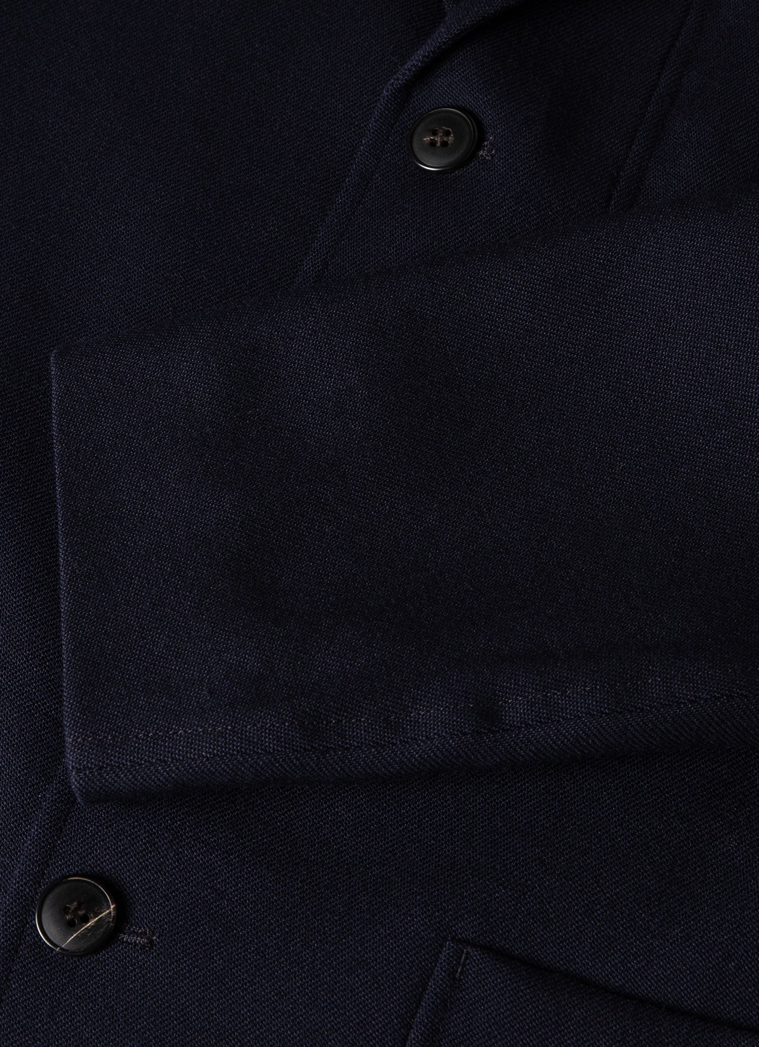 Men's Wool Twill Blazer in Dark Navy - Image 4