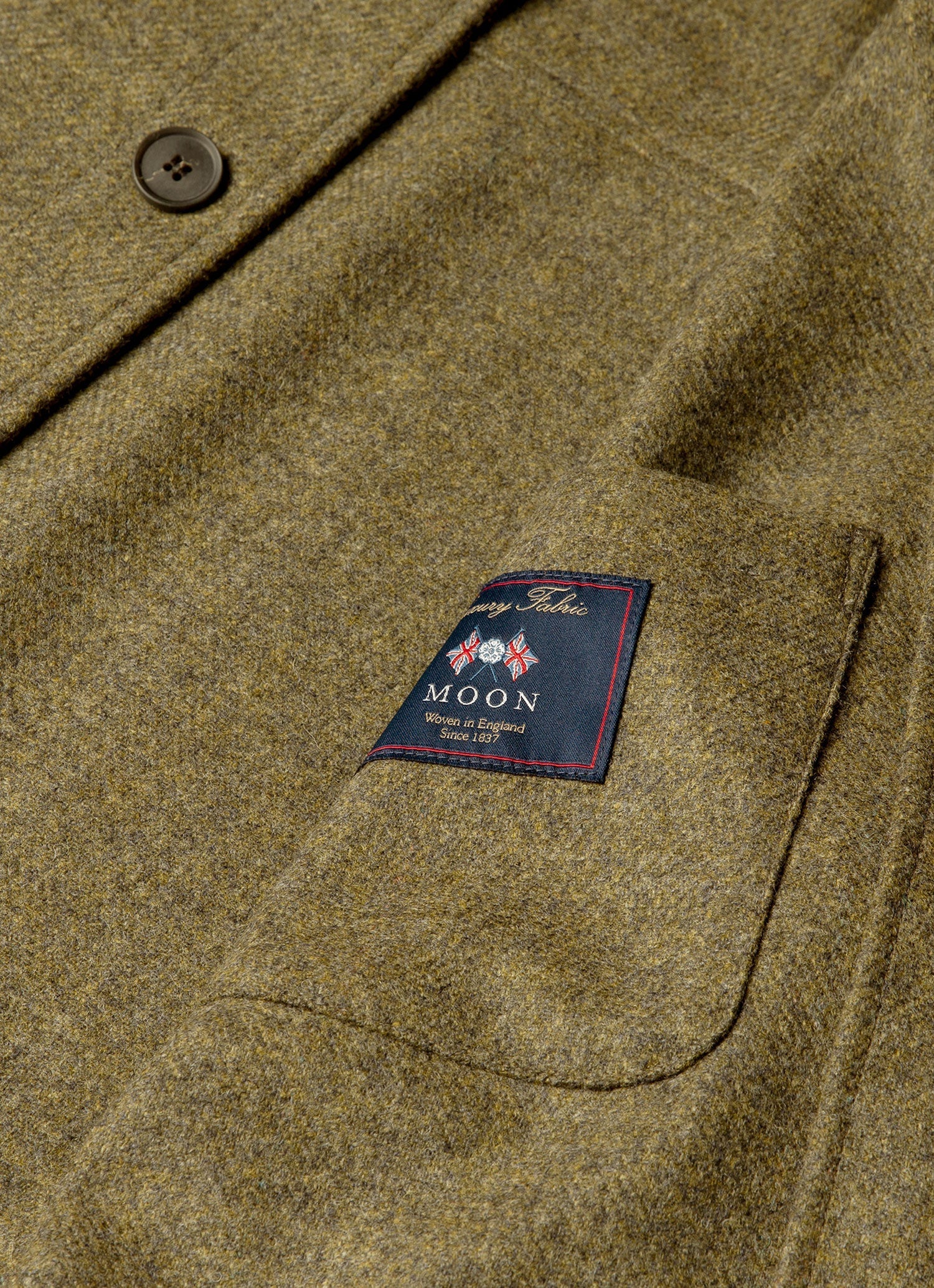 Men's Wool Twin Pocket Jacket in Sea Moss - Image 7