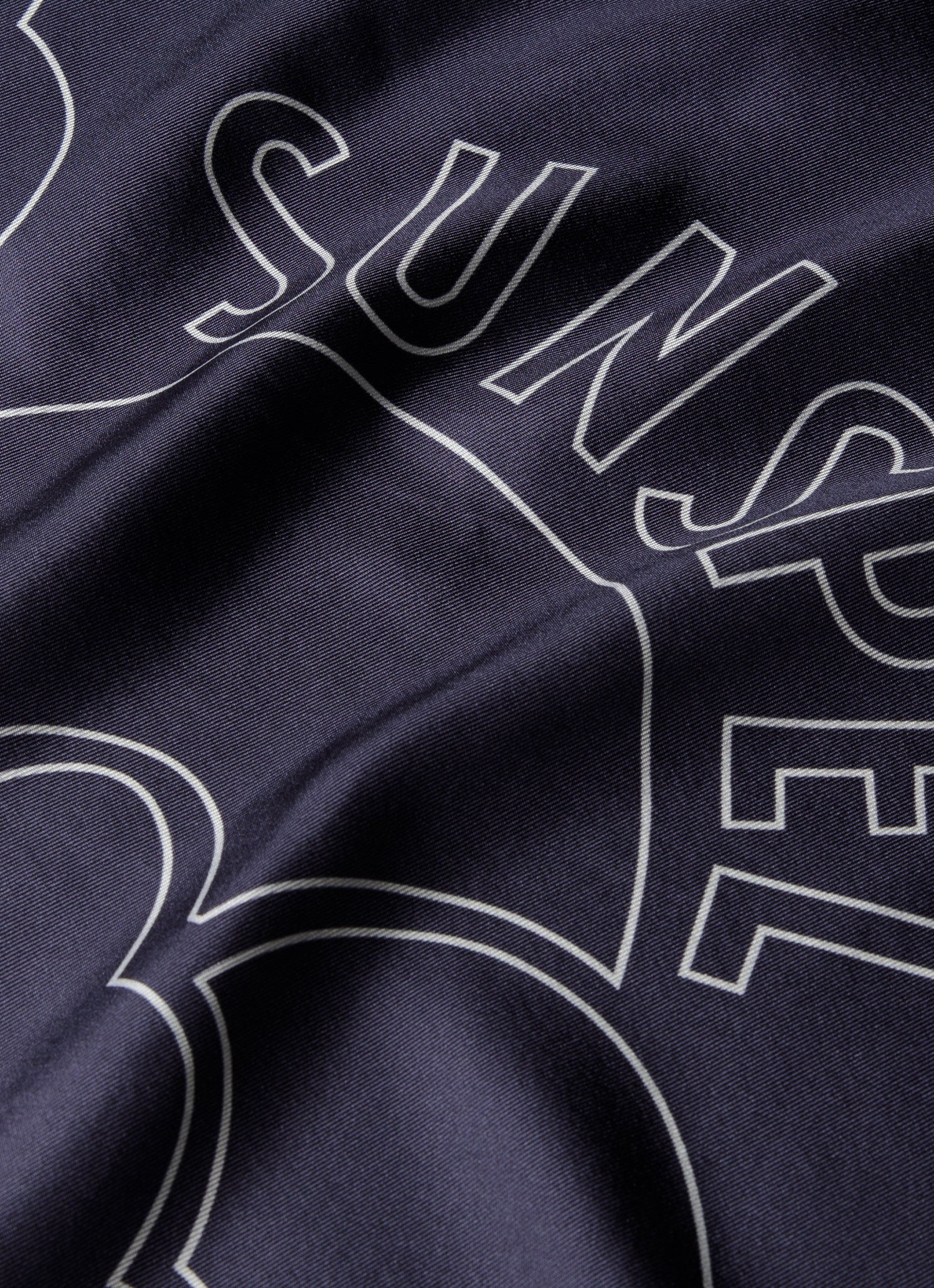 Silk Pocket Square in Navy - Image 2