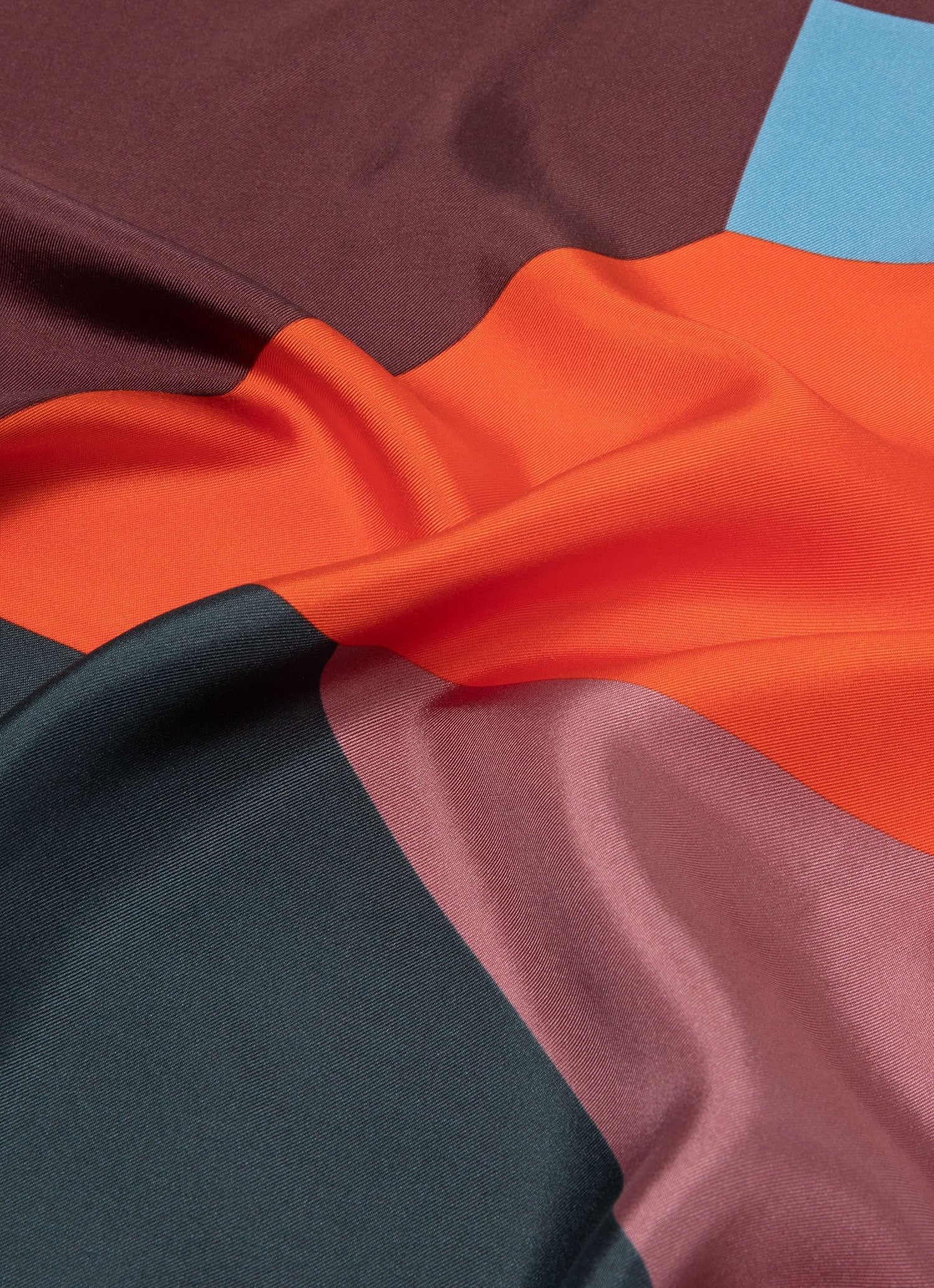 Women's Anna Mac Silk Scarf in Maroon - Image 2