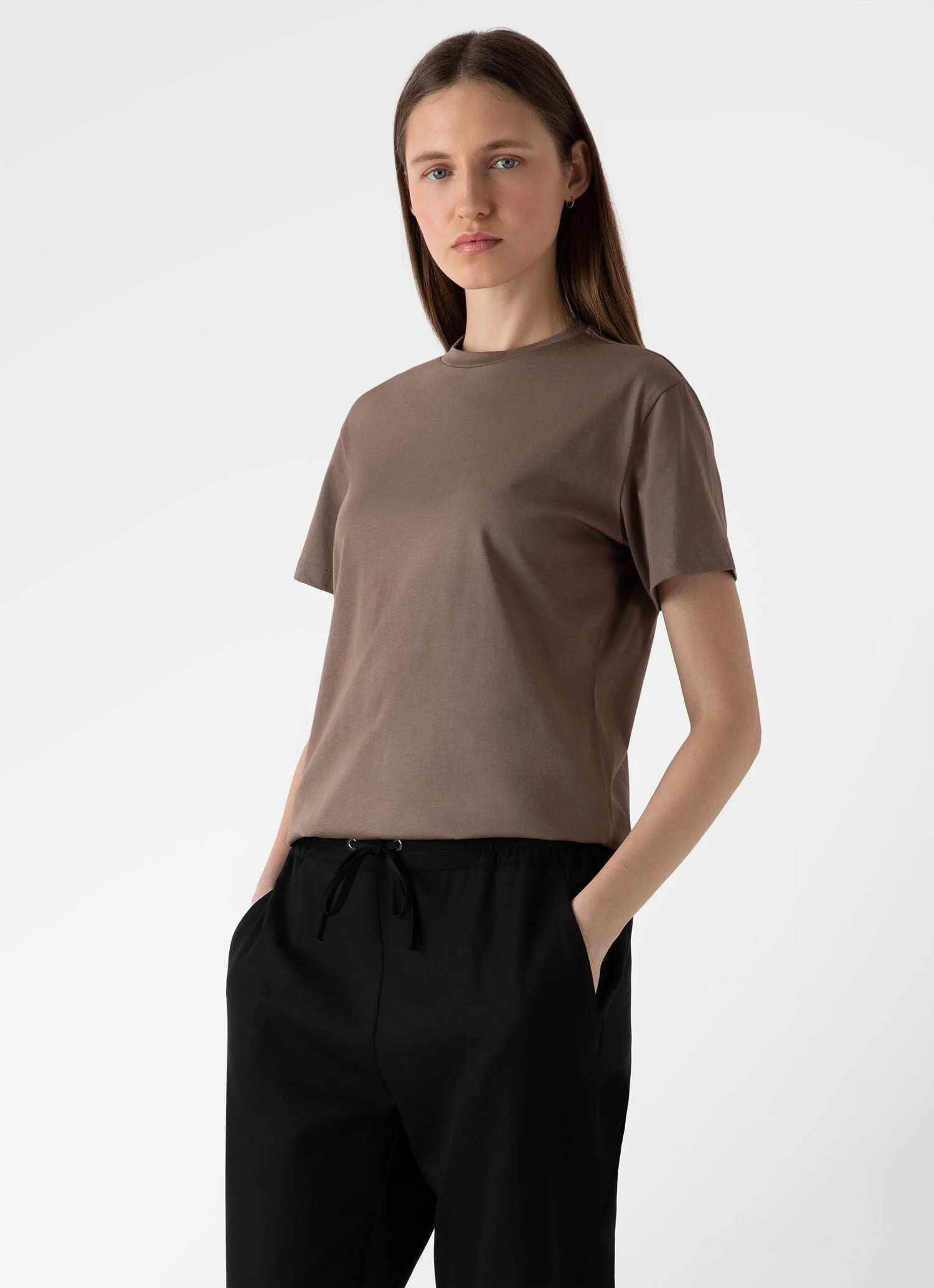 Women's Boy Fit T-shirt in Cedar - Image 3
