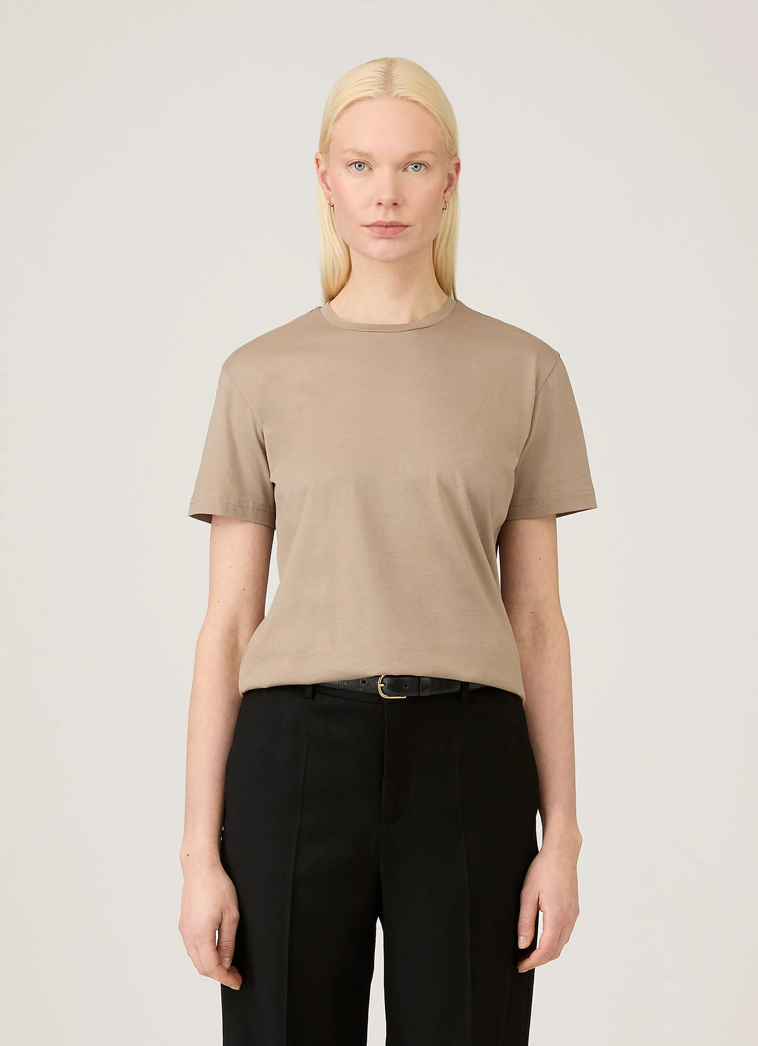 Women's Boy Fit T-shirt in Mink