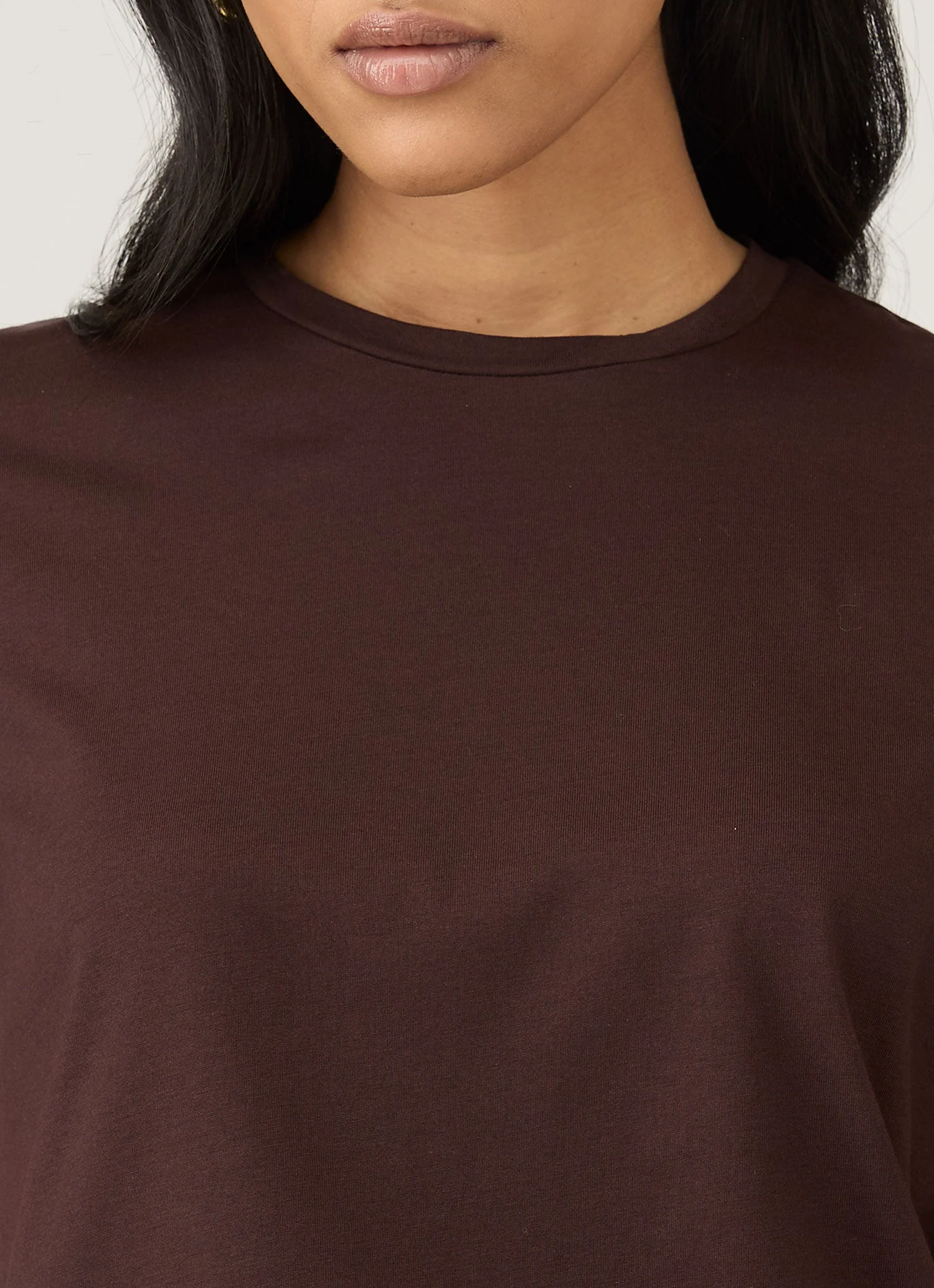 Women's Boy Fit T-shirt in Truffle - Image 4