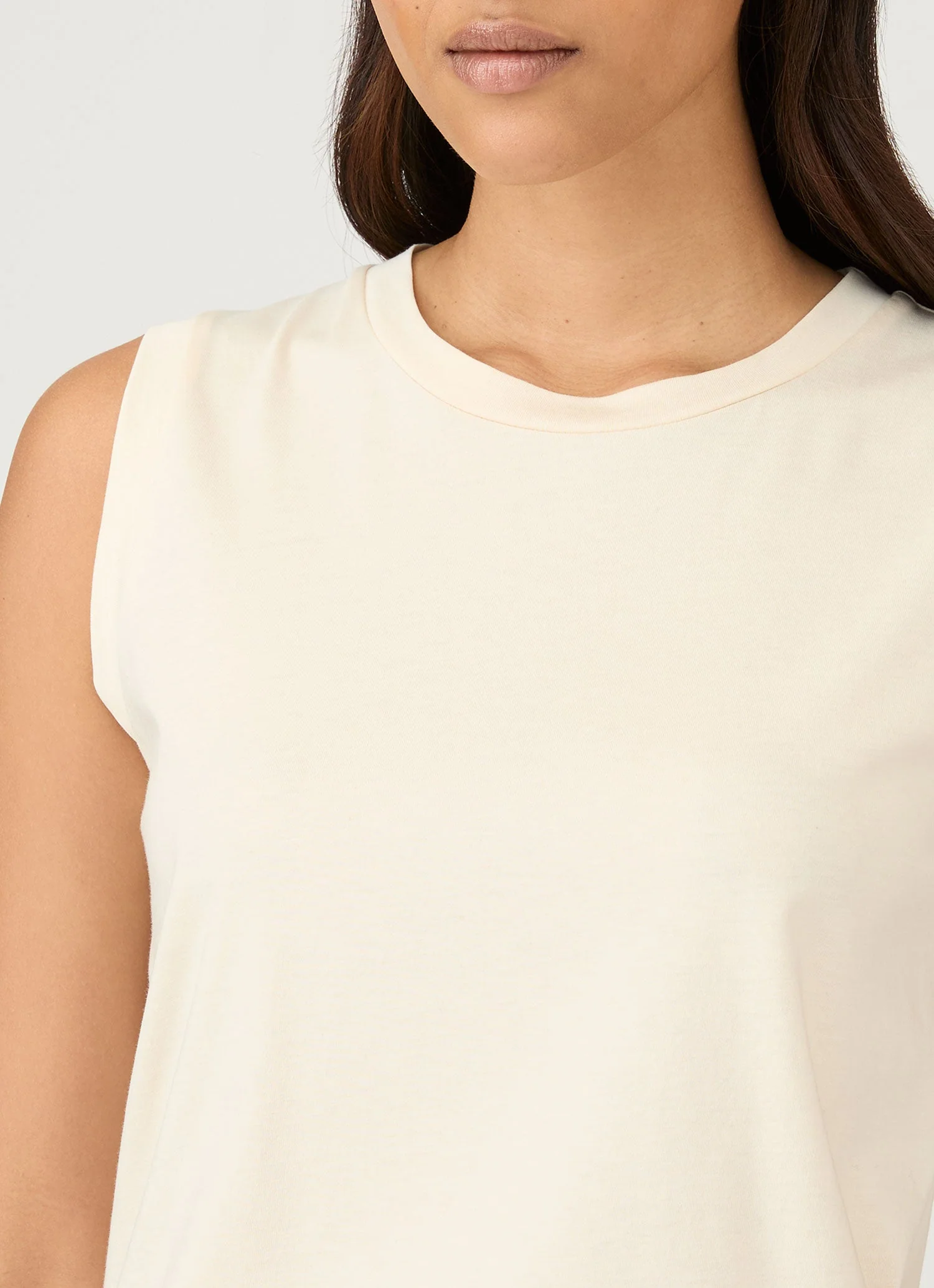 Women's Boyfit Tank in Undyed - Image 4