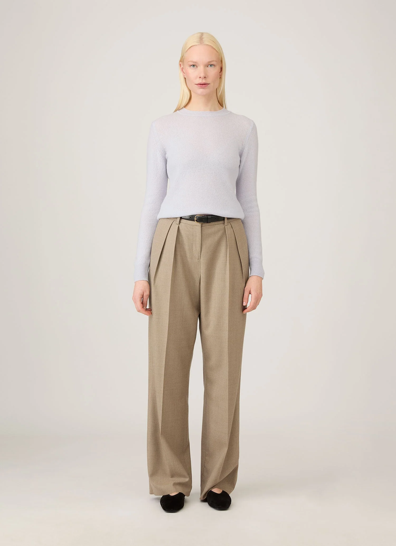 Women's Cashmere Jumper in Ice Blue - Image 2