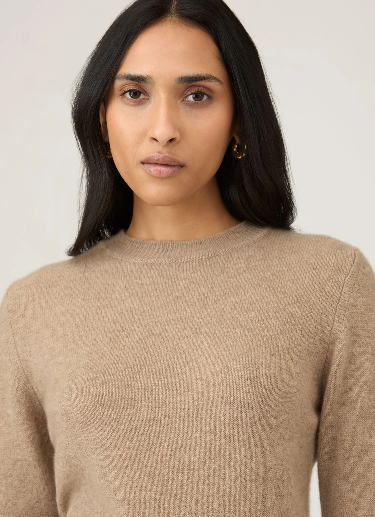 Women's Cashmere Jumper in Mink - Image 4