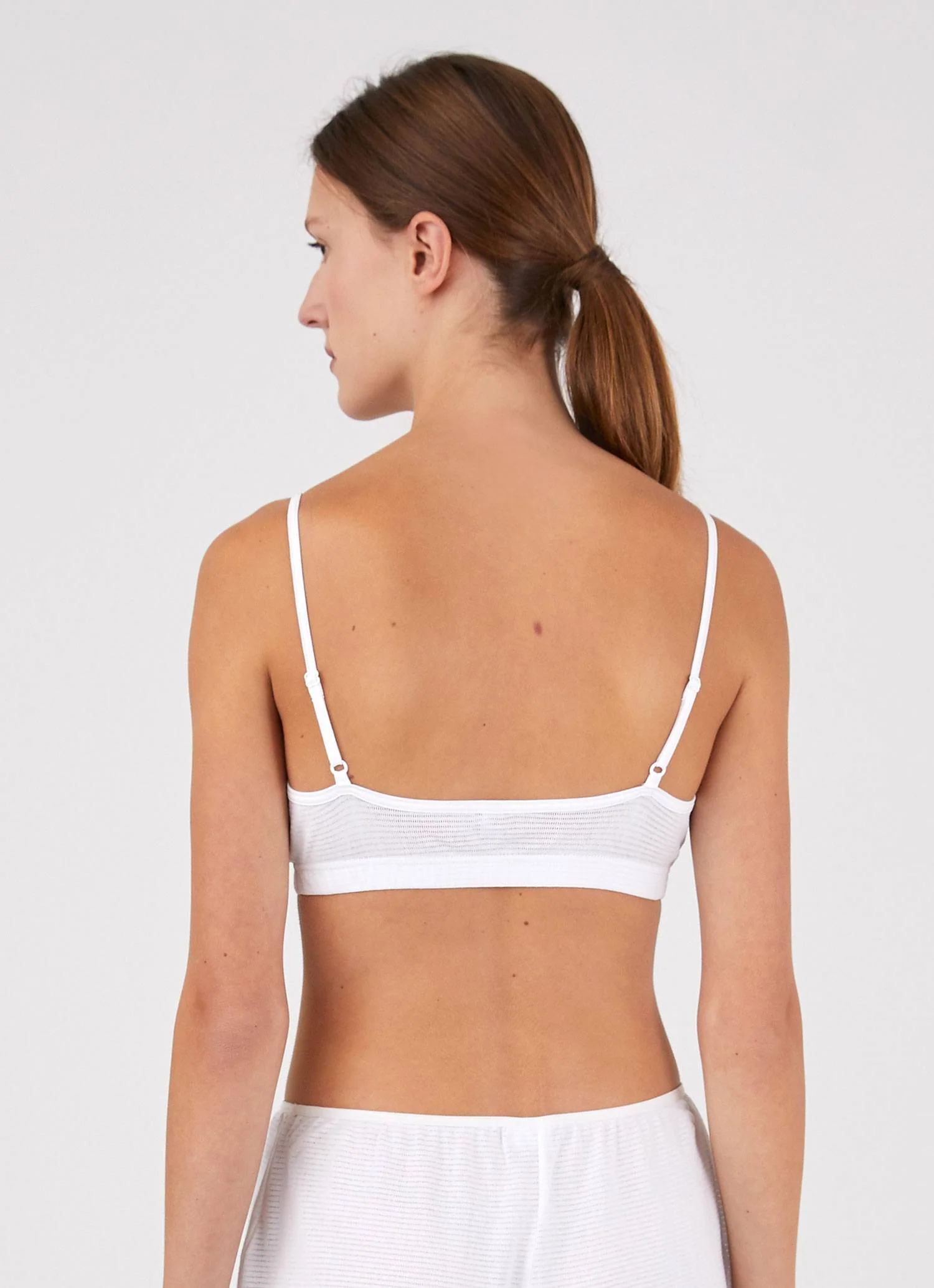 Women's Triangle Bra in White - Image 2