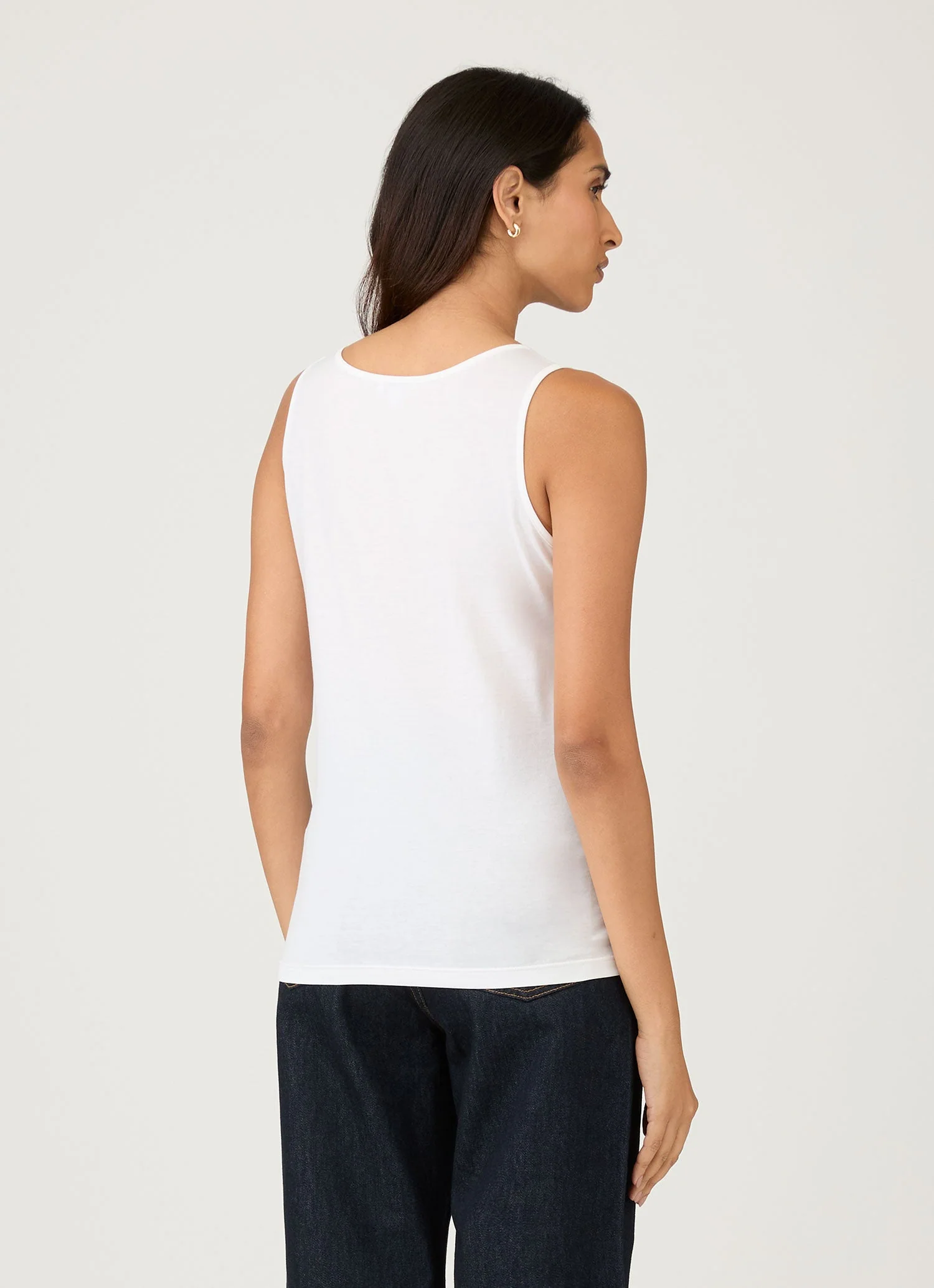Women's Classic Vest in White - Image 3