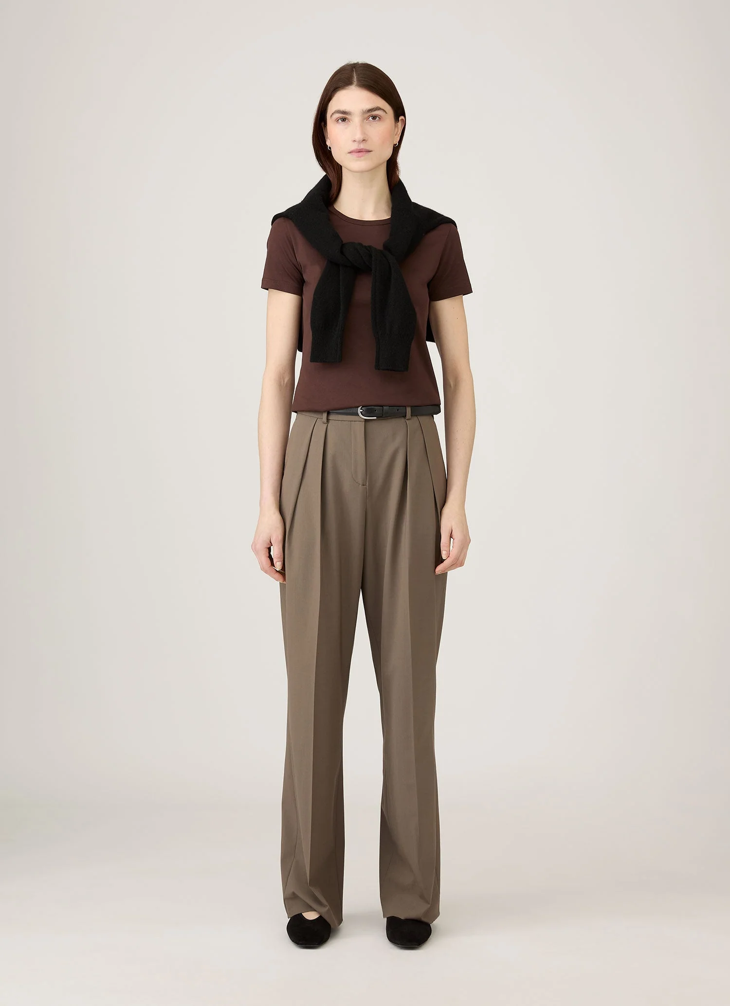Women's Classic T-shirt in Truffle - Image 2