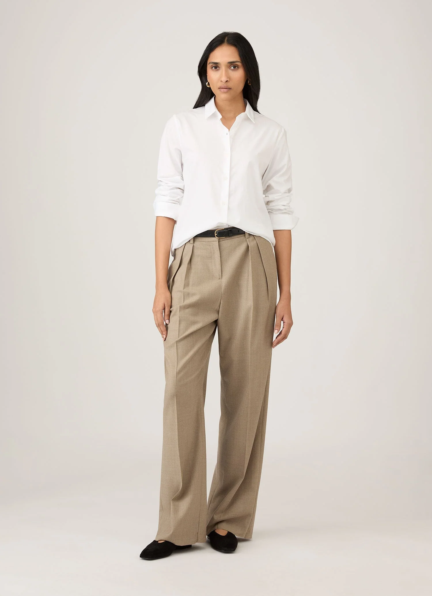 Women's Cotton Shirt in White - Image 2