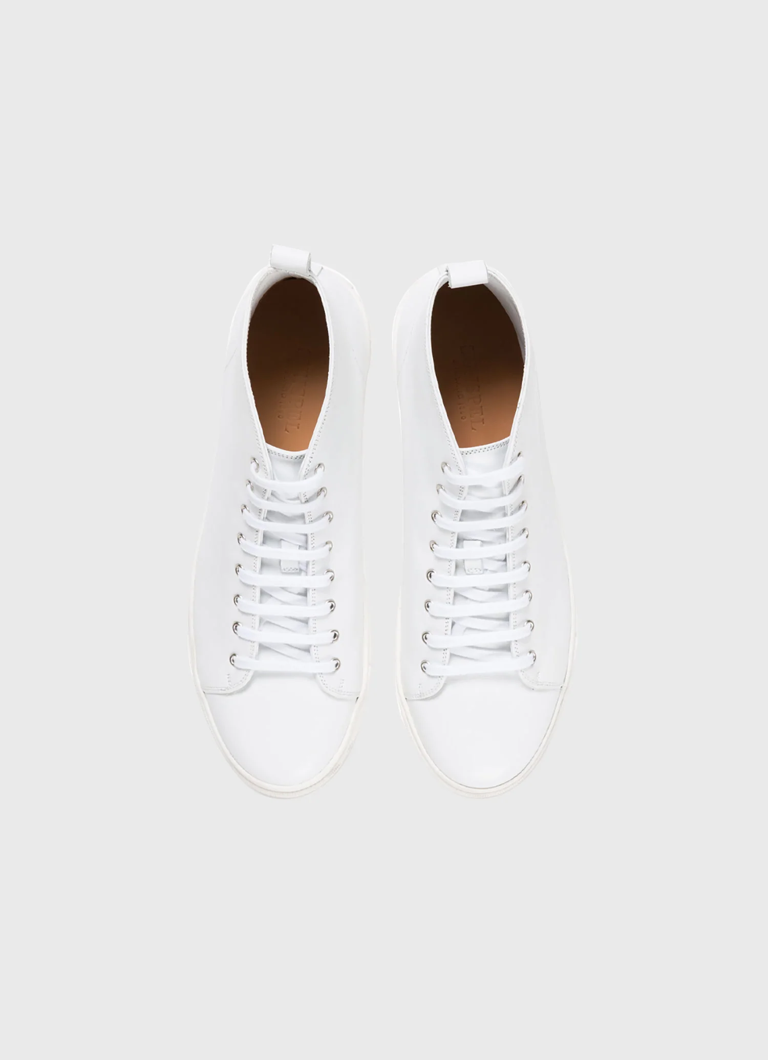 Women's High Top Tennis Shoe in White - Image 4