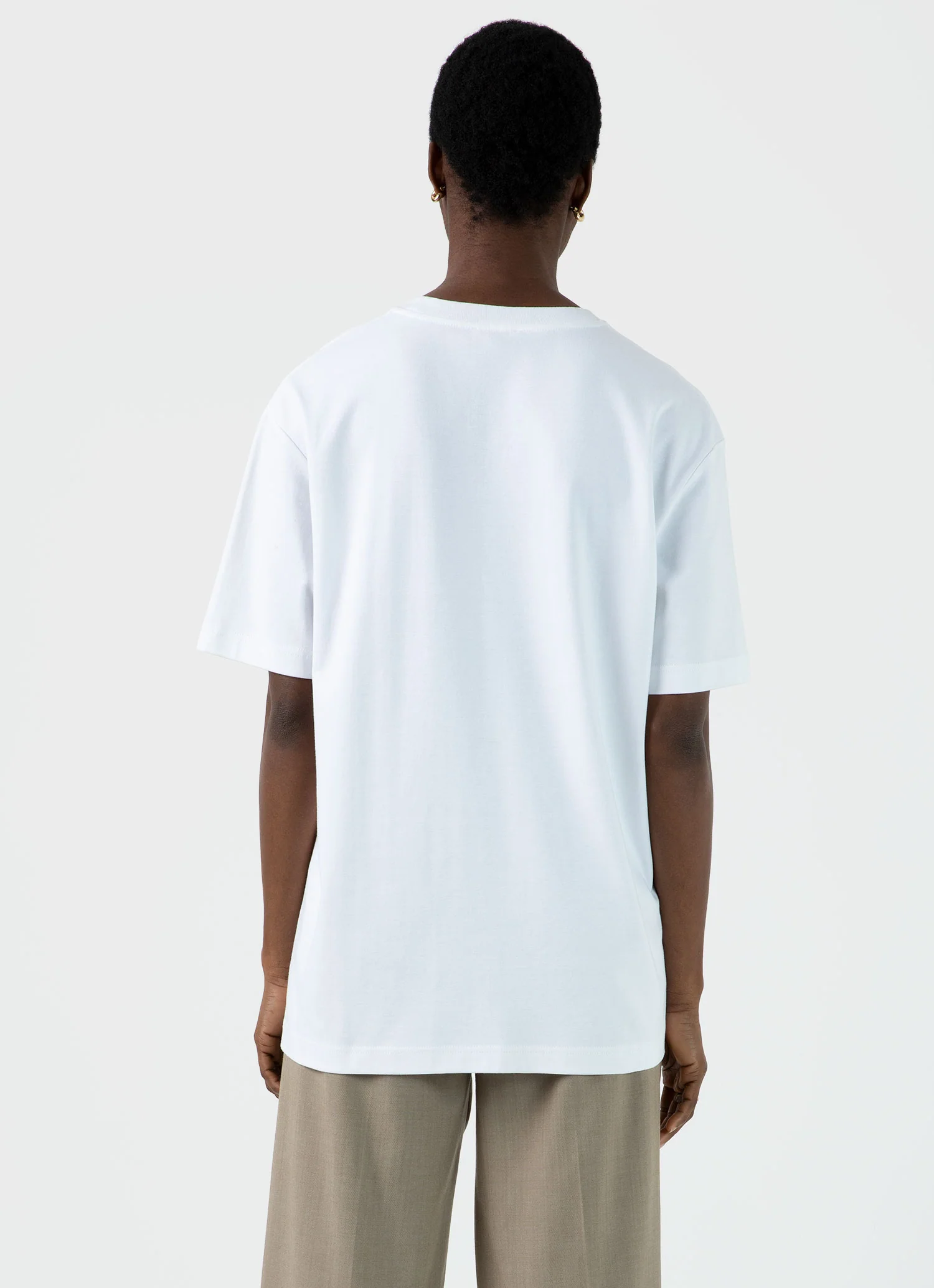 Women's Oversized Heavyweight T-shirt in White - Image 4