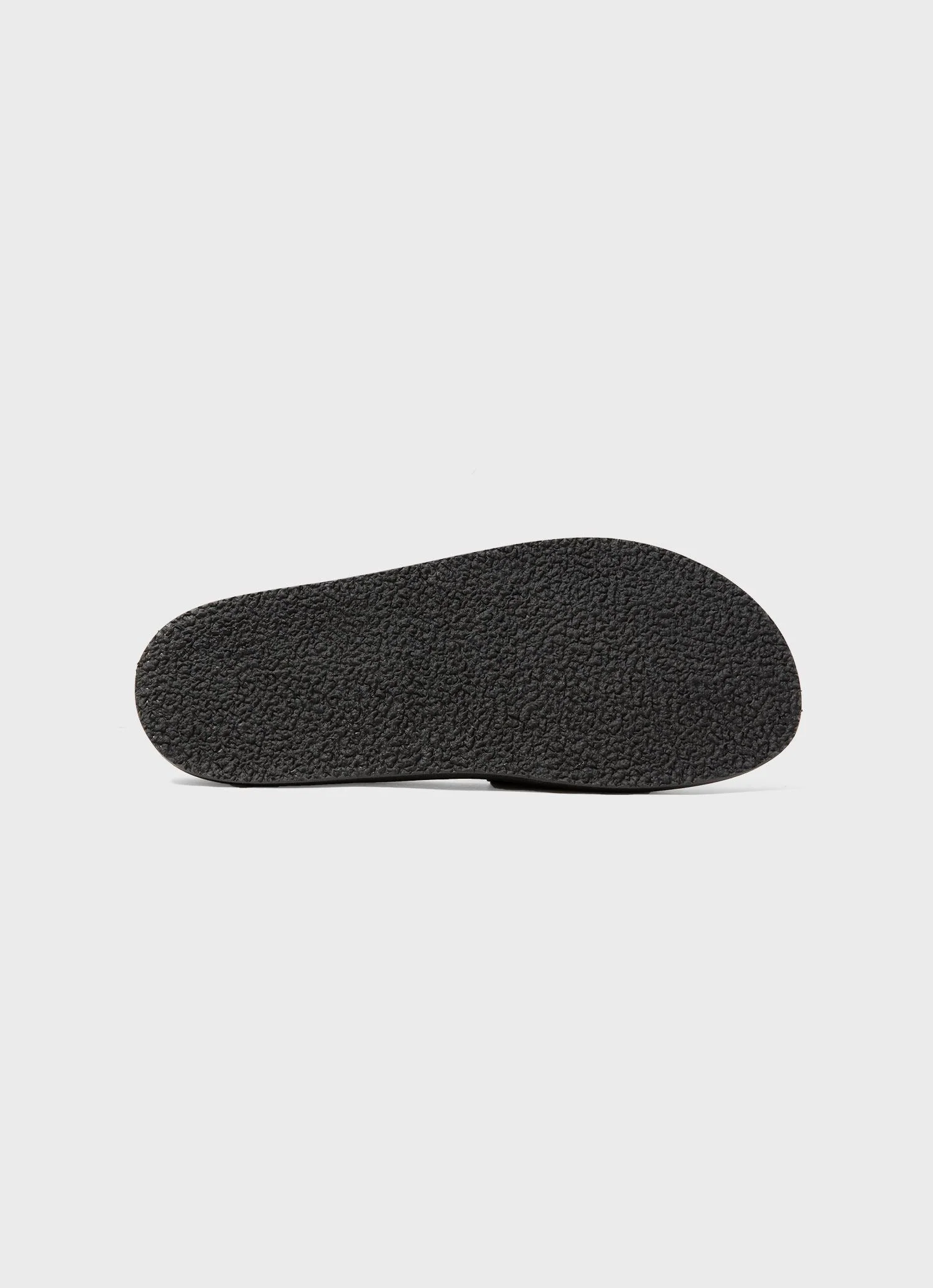Women's Leather Slider in Black - Image 3