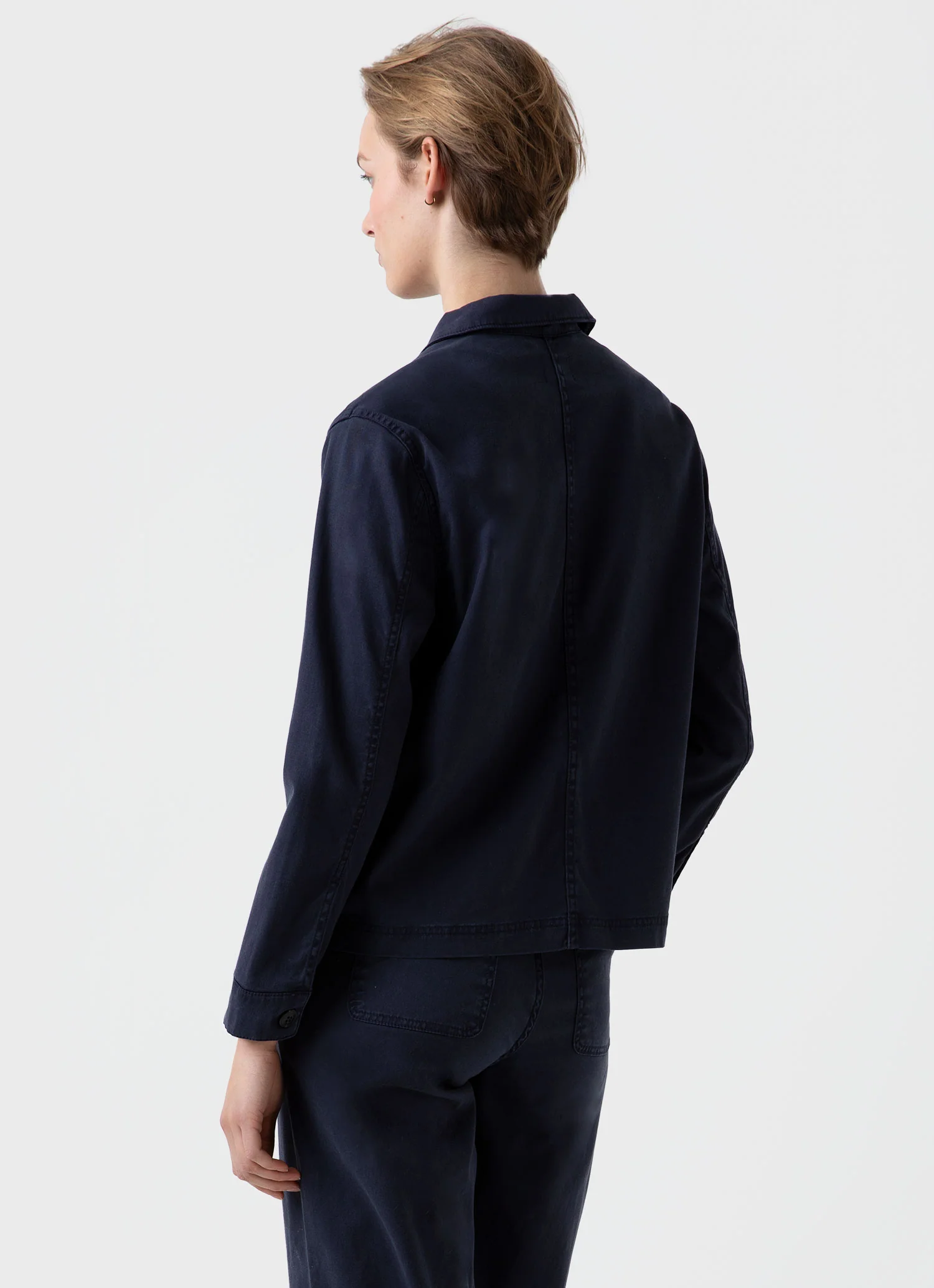 Women's Twin Pocket Jacket in Navy - Image 4