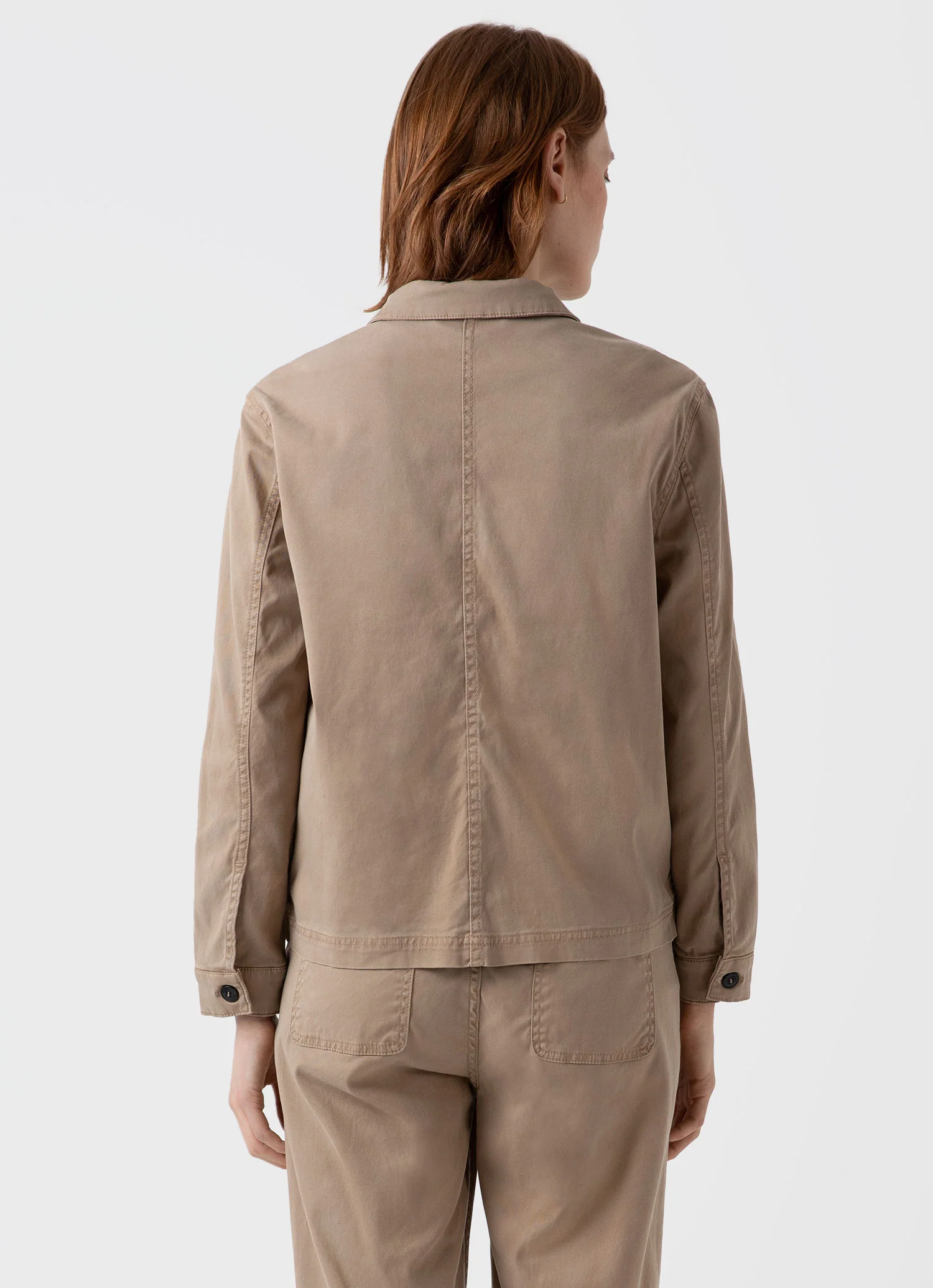 Women's Twin Pocket Jacket in Stone - Image 4
