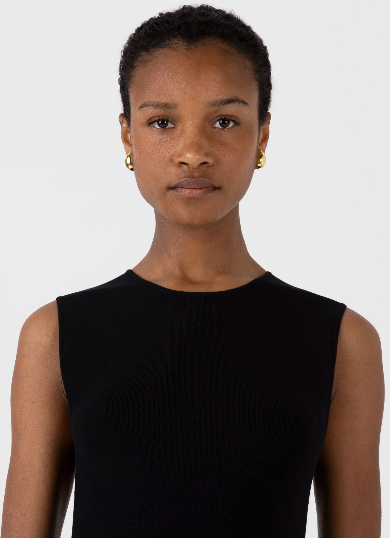 Women's Viscose Dress in Black - Image 4